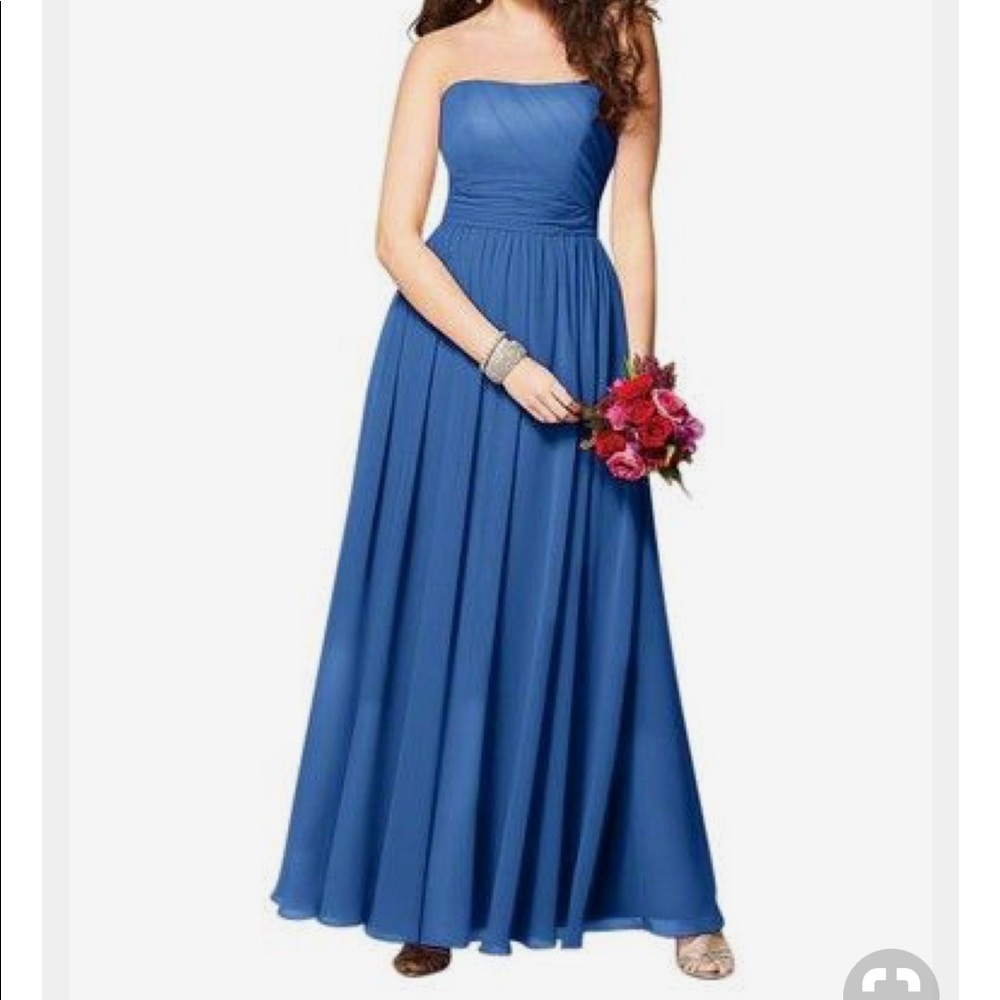 Blue Chiffon Dress